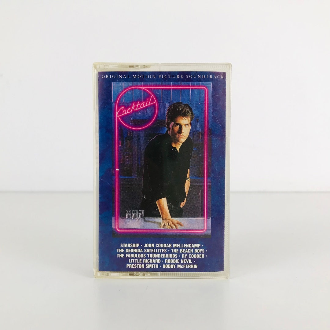 1988 Cocktail Original Movie Soundtrack Cassette Tape, Classic 1980s