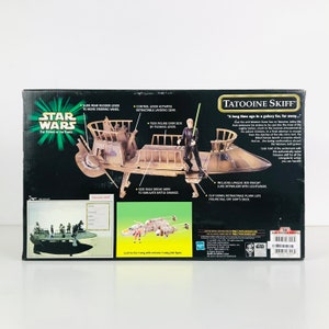 1999 Star Wars Tatooine Skiff Toy Vehicle with Luke Skywalker Action Figure and Sarlacc Pit Diorama, Return of the Jedi Movie Scene image 4