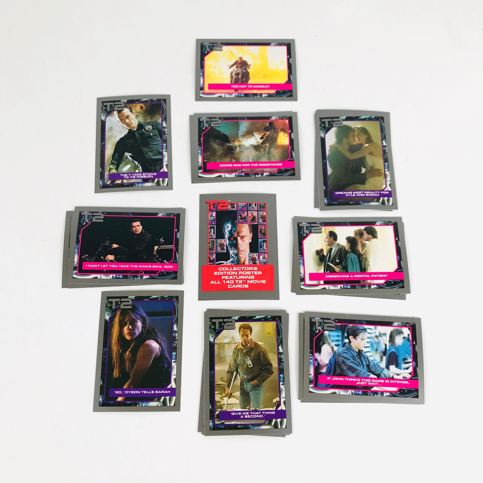 1991 Terminator 2 Movie Trading Cards Lot of 50 Arnold | Etsy