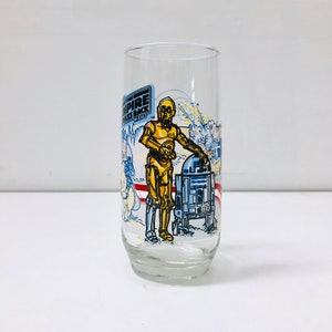 1980s Star Wars Burger King Coca Cola Glasses, CHOOSE YOUR FAVORITE, Vintage 1980 Empire Strikes Back Movie, Boba Fett Gifts R2-D2 and C-3PO