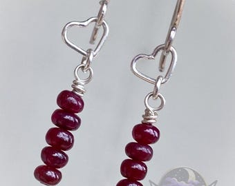Ruby Drop earrings