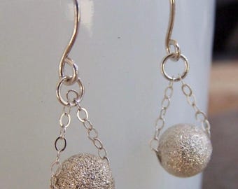Satellite - Sterling Silver Ear Dangles