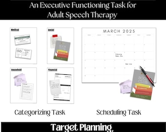 Terminplaner & Aufgaben-Tracker: Exekutive Funktionsaufgabe für die Logopädie für Erwachsene