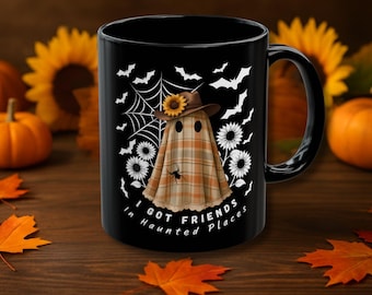 Cute Halloween Mug, Spooky Season Mug, Ghost Lover Gift, Ghost Coffee Cup, Autumn Mug, Halloween Coffee Mug, Ghost Cup