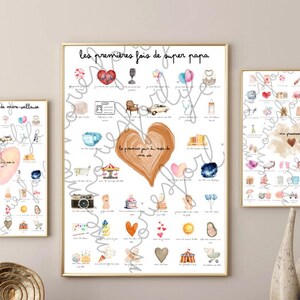 Mis primeras veces - personalizado - cartel - Embarazo - Mamá - Papá