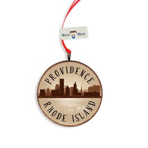 Providence Rhode Island Christmas Ornament, Gift Tag