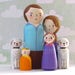 Brittany Schlater reviewed Personalize Peg Doll Family Set, Made to Order / Unique Wooden Family Portrait Painted Peg Dolls Wooden Toys, Made to Order Doll Family