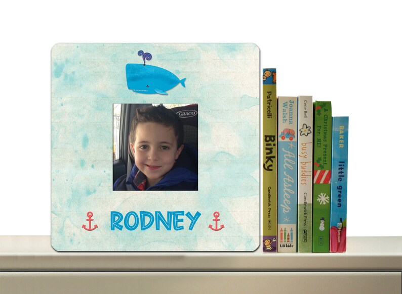 Personalized Whale Photo Frame Custom Picture Frame Etsy