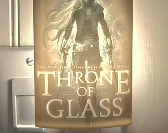 Lámpara de noche Trono de Cristal / Literario / Lámpara de noche / Maas / Booktok / TOG / Lámpara de lectura / Literario / Lámpara de noche personalizada / Litófana