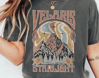 Comfort Colors Velaris City of Starlight Shirt - ACOTAR Night Court Tee, SJM Velaris T-Shirt, The Night Court Shirt, SJM Bookish Gift