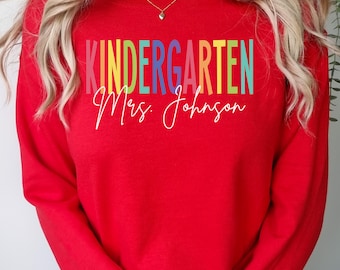 Personalisiertes Lehrer-T-Shirt: Benutzerdefinierte Back to School T-Shirt