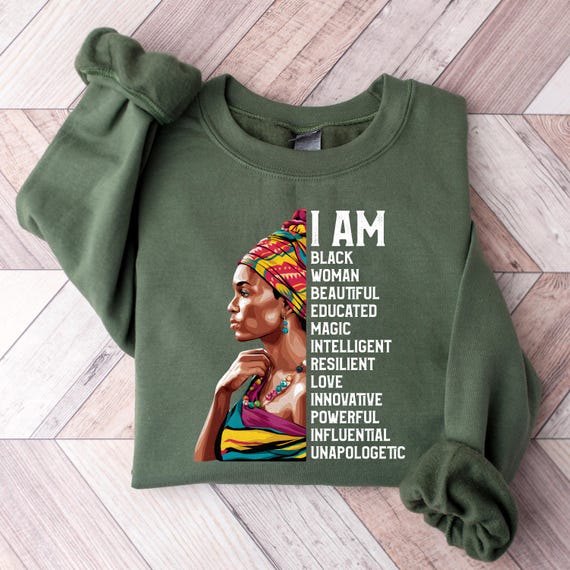 T-shirt Bébé Black History Month 'I Am Resilient' - Marque Old Glory, Gris, 100% Coton