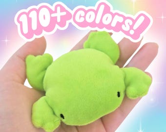 Personalized Handmade Custom Frog Plush - Pocket Butt Mini Plush Weighted