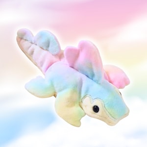 Rainbow Spino Beanie Plush: Sensory Stuffed Animal