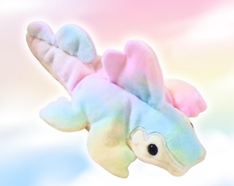 Handmade Spino Plush Beanie: Sensory Stuffed Animal Weighted