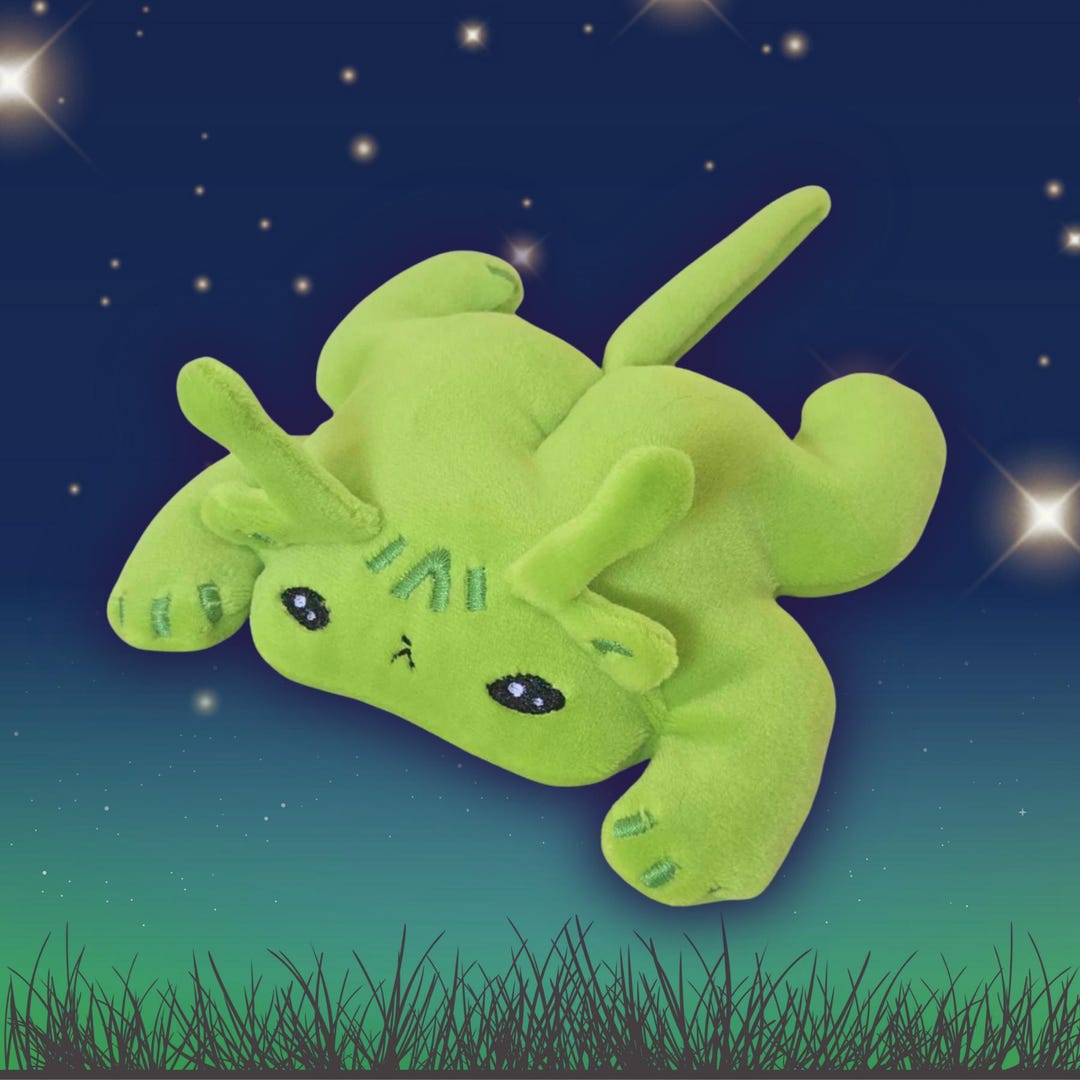 Handmade Glorp Cat Plush - Sensory Stuffed Animal Alien Cat Weighted ...