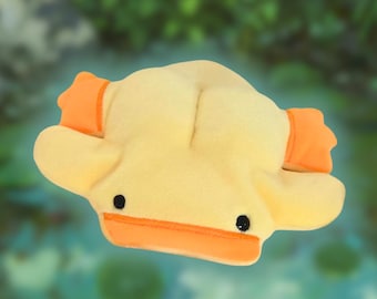 Handmade Duck Weighted Baby Gift Plush Bean Bag: Sensory Stuffed Animal Weighted
