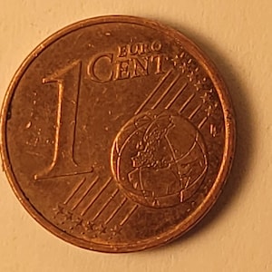 Rara moneda alemana de un céntimo de euro de 2002, D