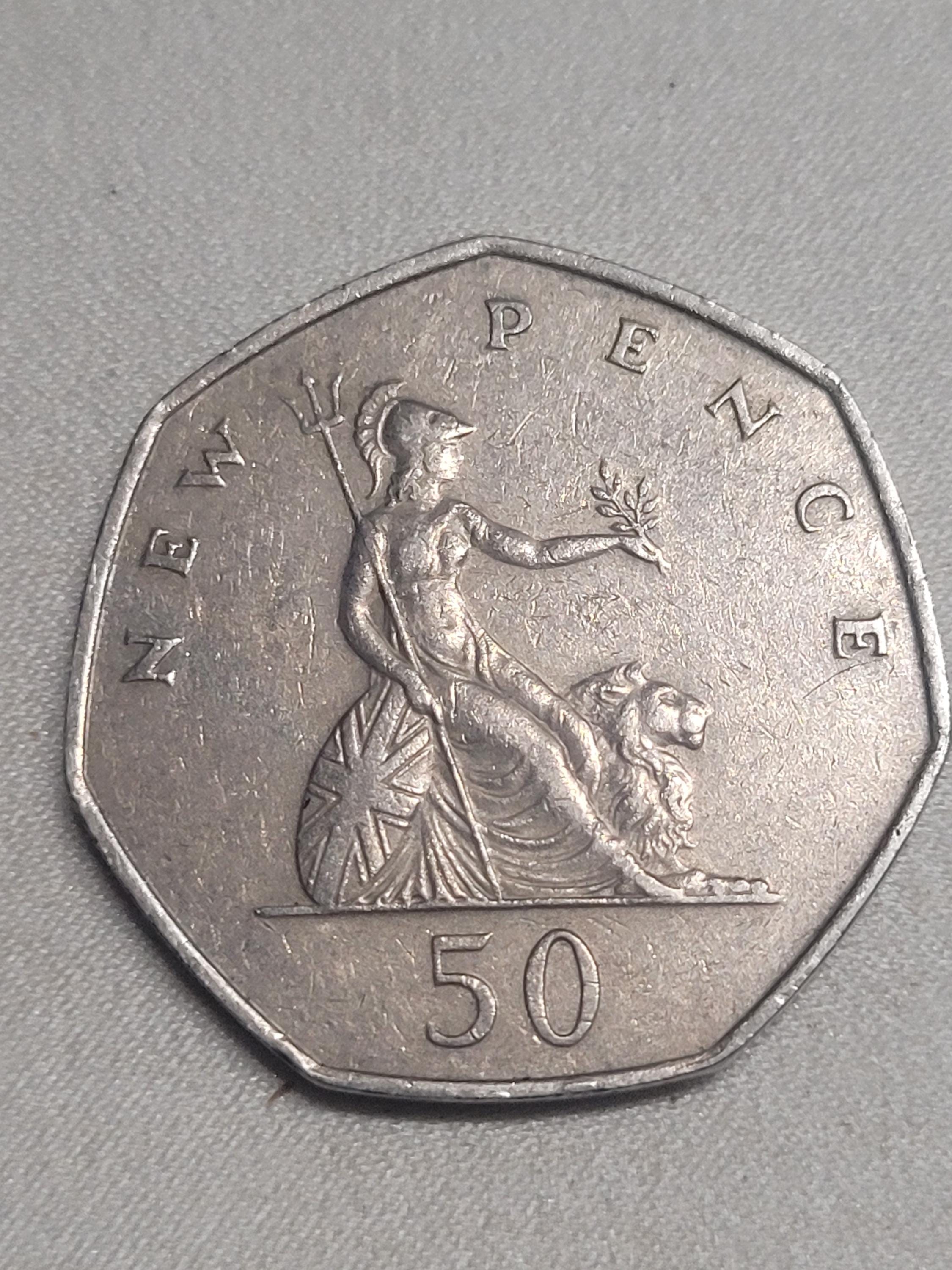 50 ニューペンス エリザベス 2世　1969年 1969 50 New Pence,elizabeth 11 DG REG F.D - Etsy