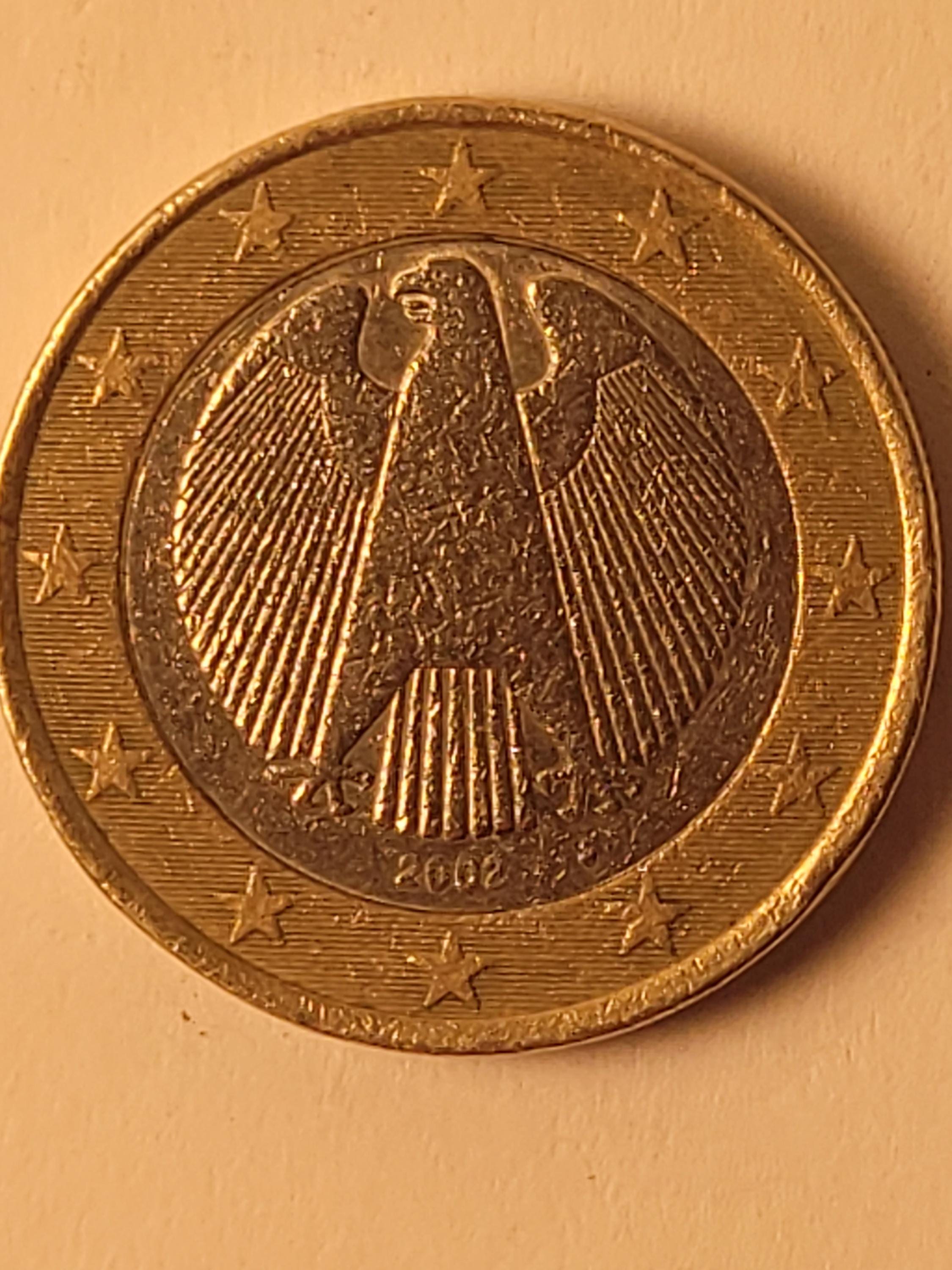ドイツ 1ユーロ硬貨 2002年 Yahoo!オークション - ドイツ 1ユーロ硬貨 2002年 ミントマークA 1枚