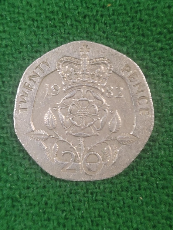 1982年、20ペンス英国硬貨 - Etsy 日本