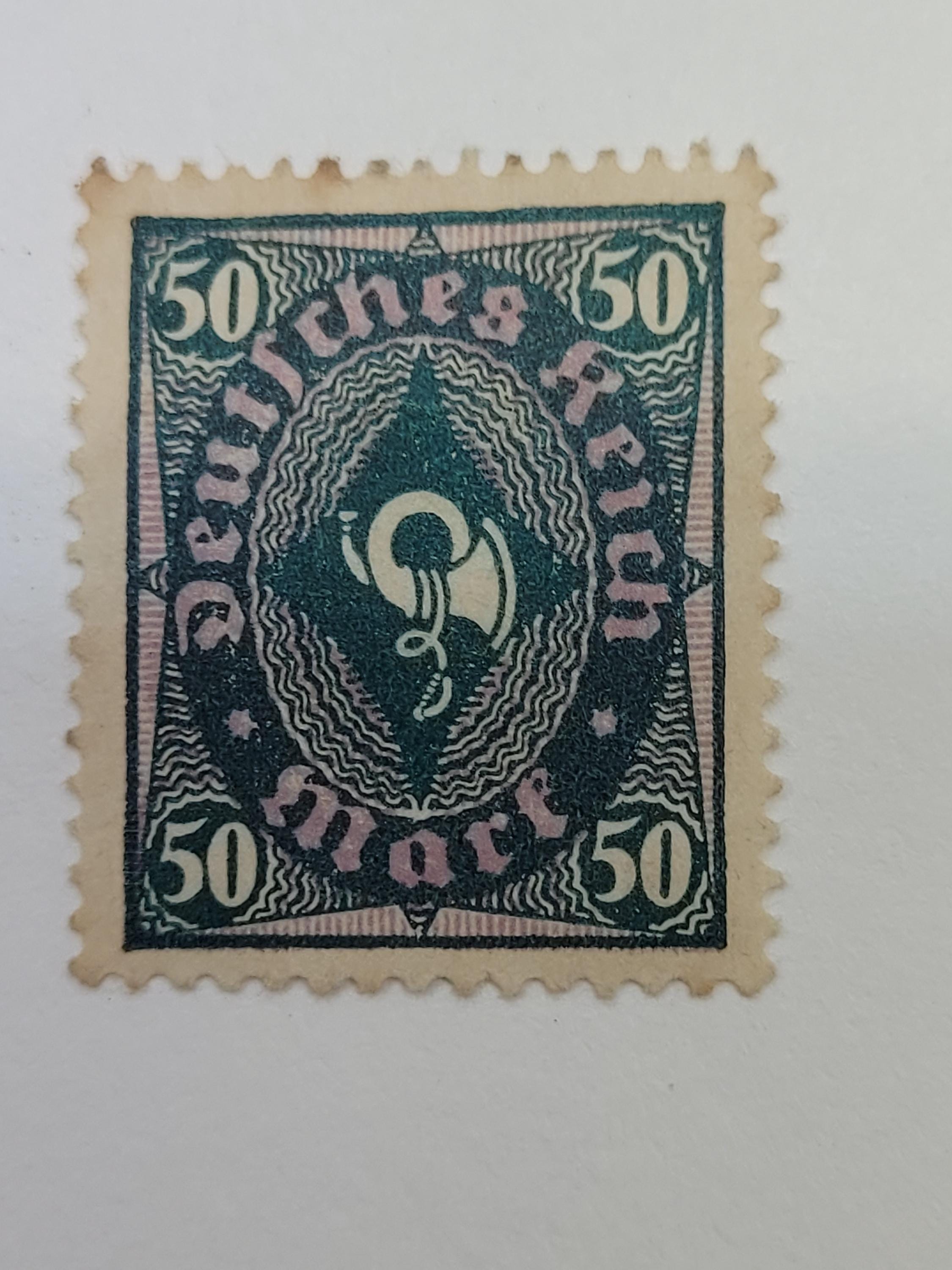 1922年ドイツ切手：ポストホルン、30タウフェント、100万マルク - Etsy
