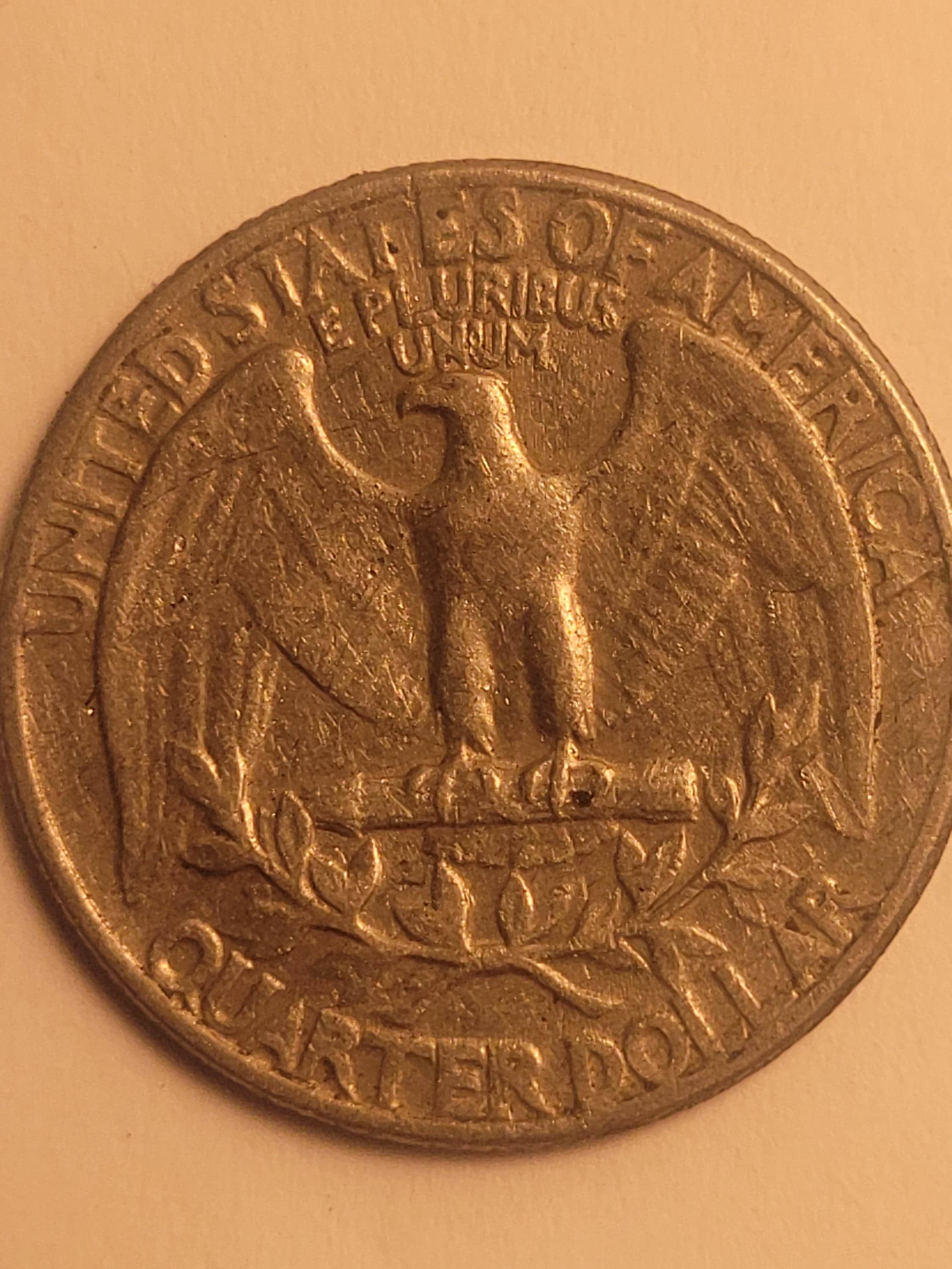 アメリカ クォーターダラー 1964年D 銀貨 エラー 手変わり バラエティー 当店グレード：C〜D】 銀貨 ワシントン25セント硬貨 1932年から