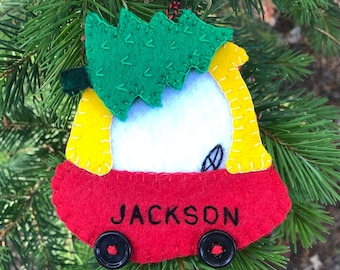 Personalized Toddler Ornament Little Tykes Cozy Coupe