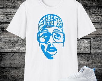 Camisetas Jordan 12 Melo University Blue Sneaker Match, University Blue White Merallic Silver, Camiseta a juego con Melo 12, Camiseta unisex para adultos