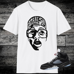 Jordan 5 Black Metallic Sneaker Match Shirts, Black White Grey, Metallic 5s Sneaker Match T-shirt