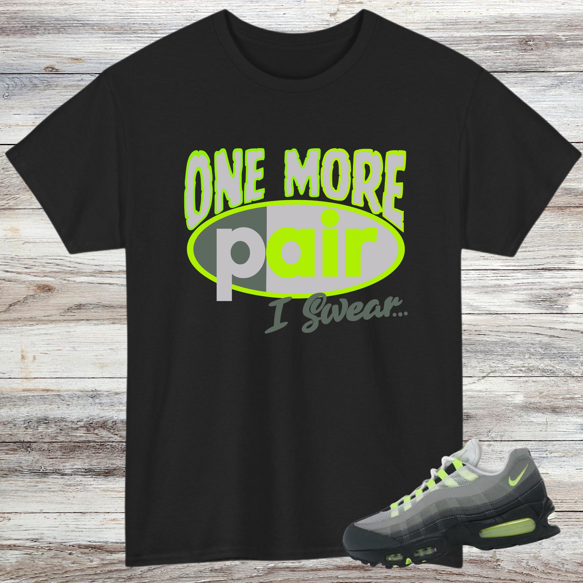Air Max 95 Neon OG Sneaker Match T-shirt: Black Neon Yellow - Etsy