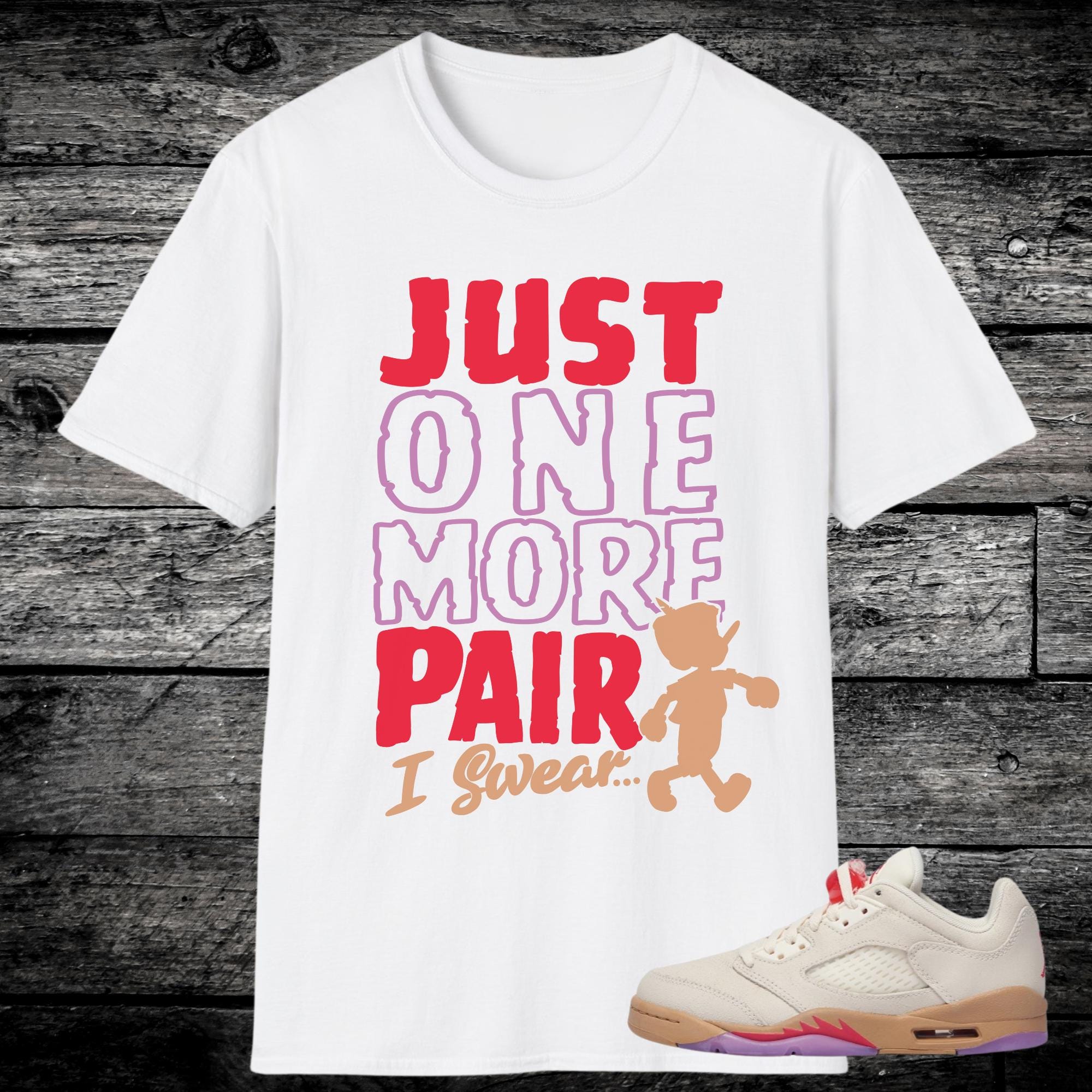 Jordan 5 Low Peanut Butter and Jelly Sneaker Match Shirts, Pale Ivory Fusion Red Desert Rush Fuschia, PBJ Shirt For Jordan 5 Low