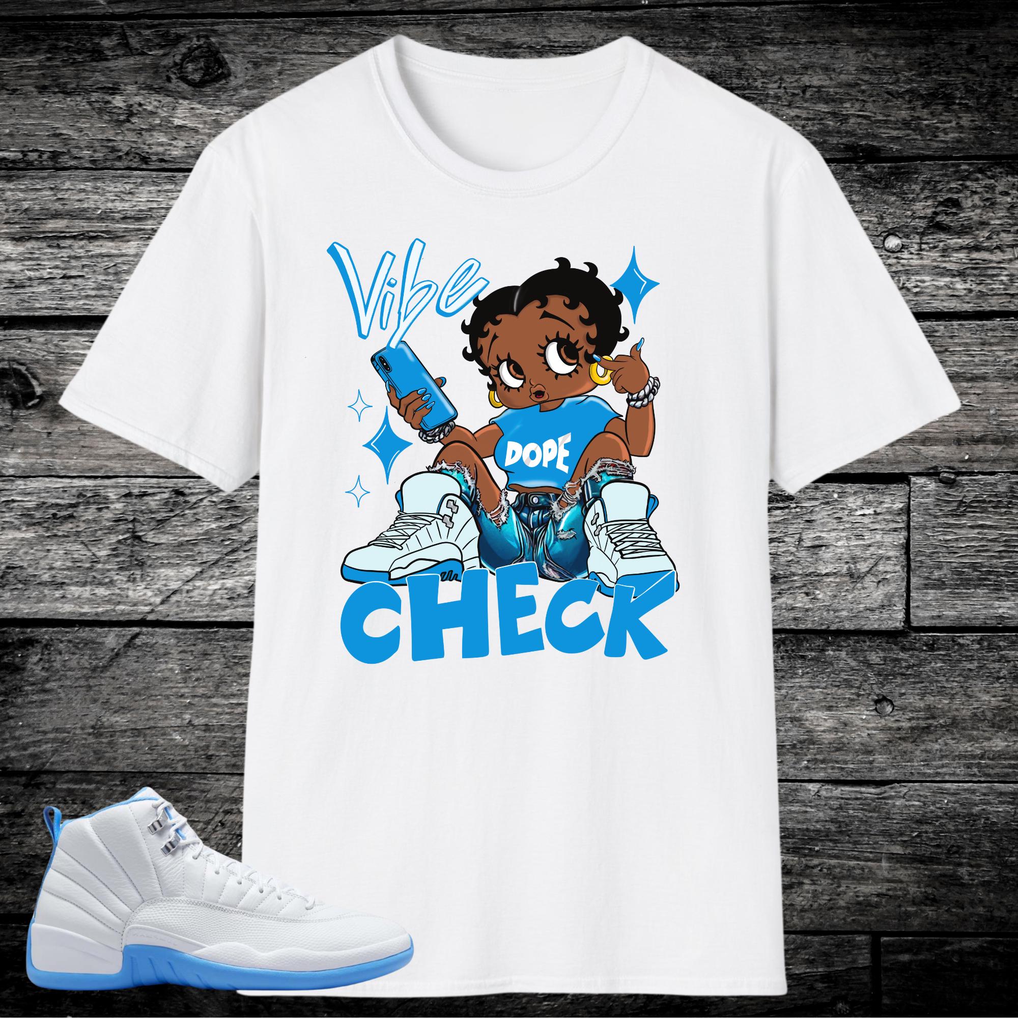 Jordan 12 Melo Sneaker Match Shirts, University Blue White Shirt to Match Jordan 12 Melo, Women’s University Blue 12 Tshirts