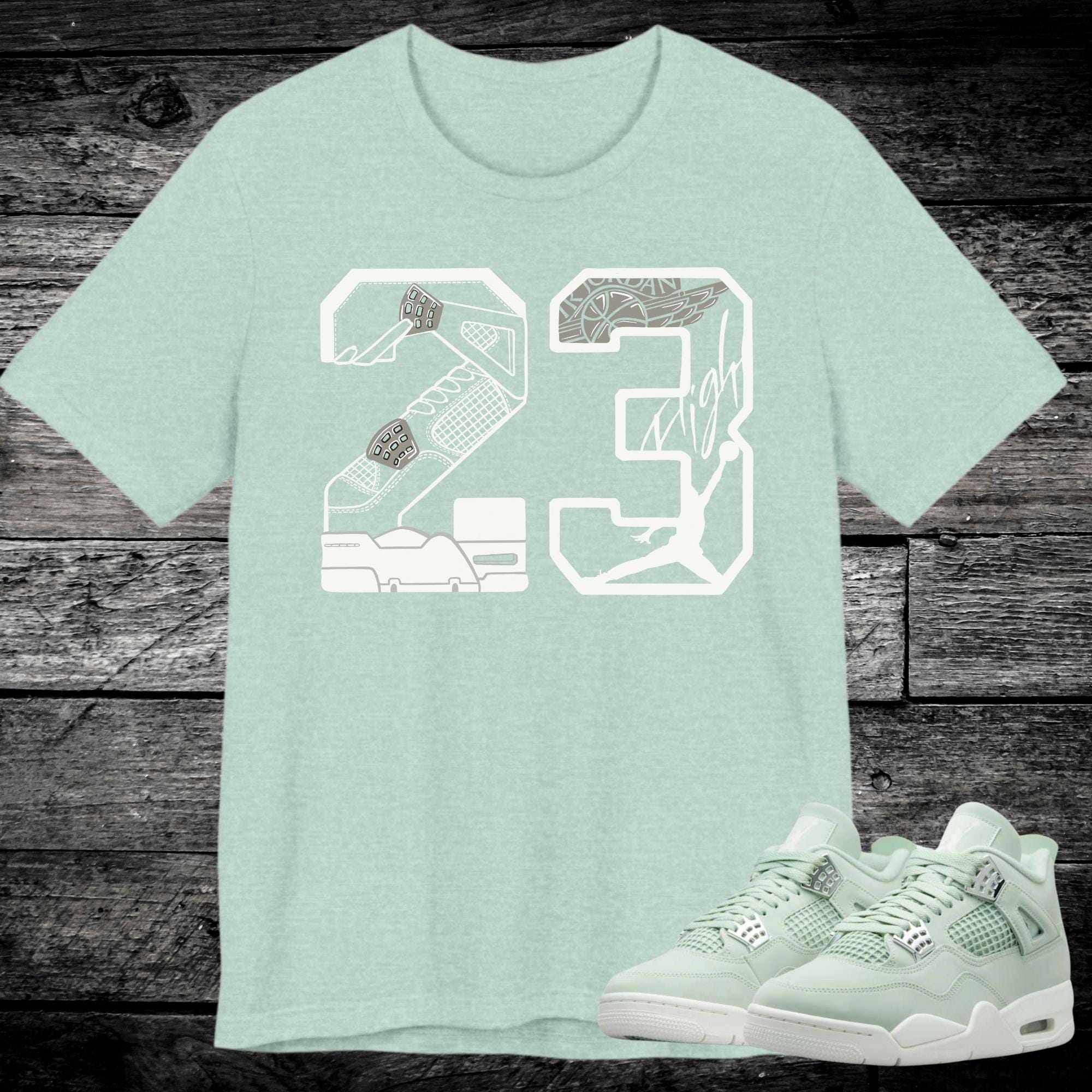 mint green jordan shirt
