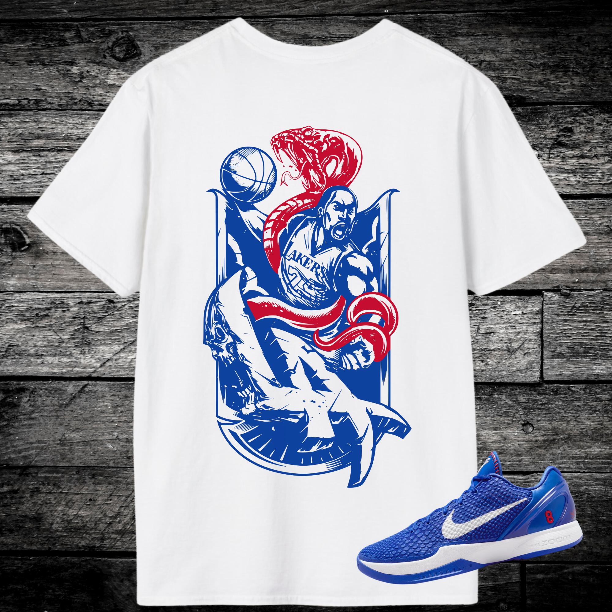 Kobe 6 Protro Dodgers Sneaker Match Shirt, Game Royal University Red White, Kobe Dodgers Matching T-shirts Adult Unisex