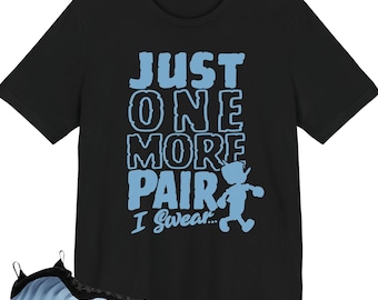 Foamposite One Psychic Blue Sneaker Match Shirts, Psychic Blue Black Shirt to Match Foamposite Psychic Blue, Adult Unisex Tshirts
