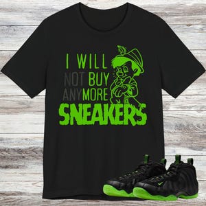 Foamposite Volt Sneaker Match Shirt, Black Volt Foamposite One, Matching T-shirt for Foamposite Volt