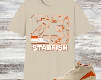 Jordan 3 Starfish Sneaker Match Shirt: Fossilien Segel T-Shirt