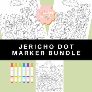 Joshua & Jericho Dot Marker Bundle | Bible Story Crafts