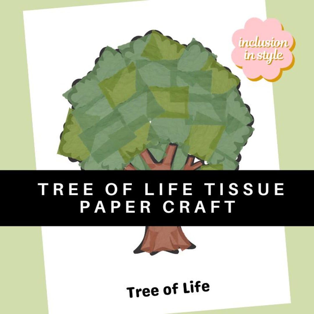 Tree of Life Tissue Paper Craft | Bible Activity for Kids - Etsy