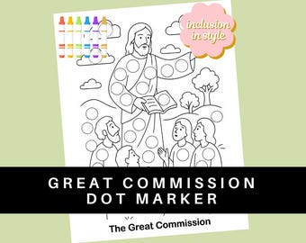 The Great Commission | Dot Marker Bible Activity