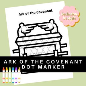 Ark of the Covenant Bible Dot Marker Church Craft