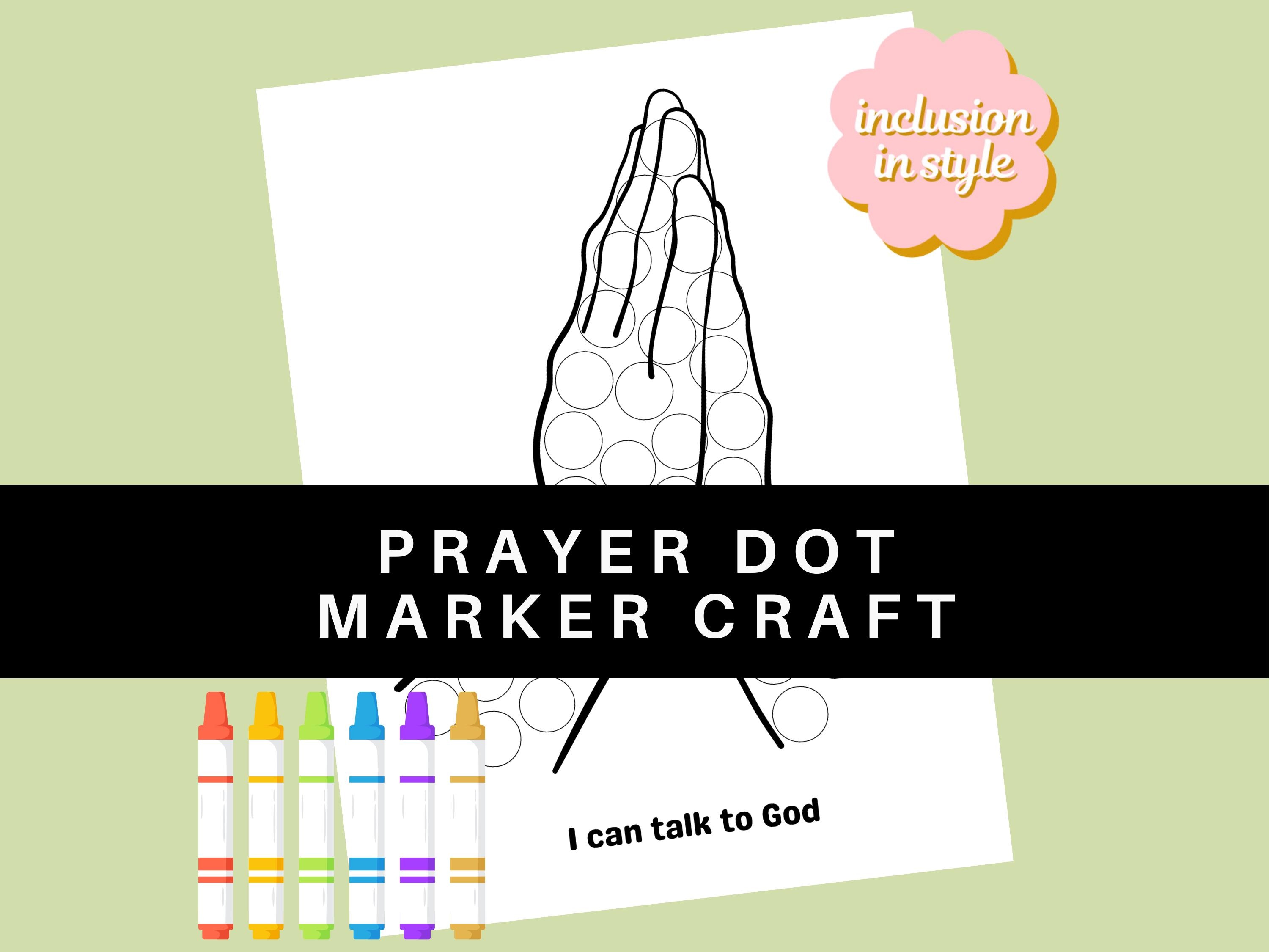 Prayer Bible Dot Marker Sunday School Church Craft - Etsy