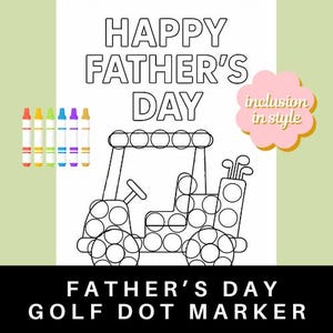 Golf Cart Dot Marker Seite | Vatertagsgeschenk