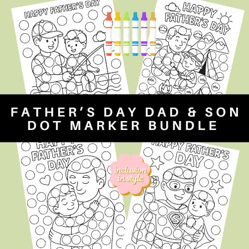 Father & Son Father's Day Dot Marker Bundle - Etsy