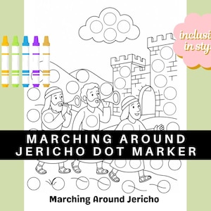 Jericho Dot Marker Activity Page | Bible Story of Joshua | Sunday School