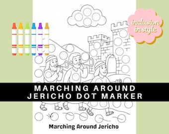 Jericho Dot Marker Activity Page | Bible Story of Joshua | Sunday School