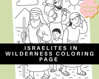 israeliten wandern in der Wildnis ausmalbild | Exodus Bibelaktivität