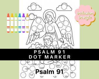 Psalm 91 Dot Marker Kirche Sonntagsschule Bibel Handwerk