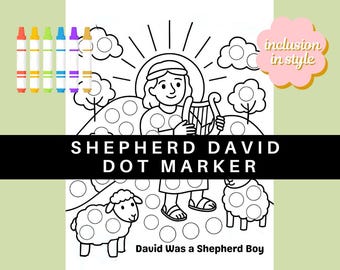 David der Hirtenjunge - Bibel-Punktmarker-Handwerk